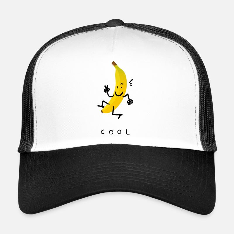 kühler Banana - Trucker Cap - Weiß/Schwarz