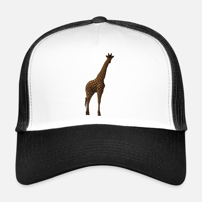 Giraffe - Trucker Cap - Weiß/Schwarz