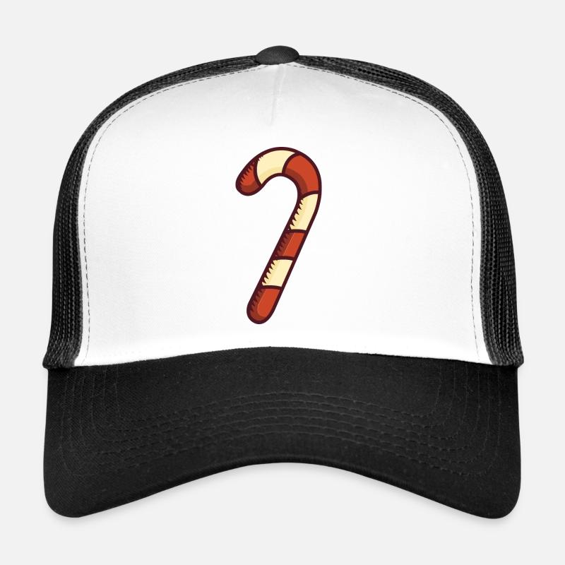 Christmas Candy Cane Trucker Cap