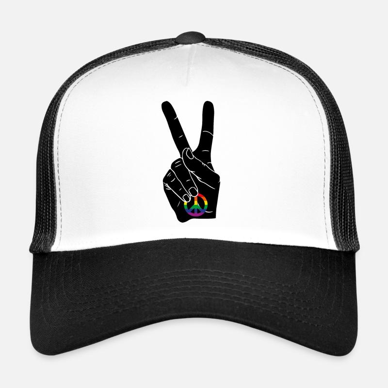 PEACE PEACE LABEL ARC-EN-CIEL CSD Casquette trucker 