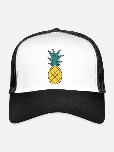 Pineapple - Casquette trucker  - blanc/noir - Devant