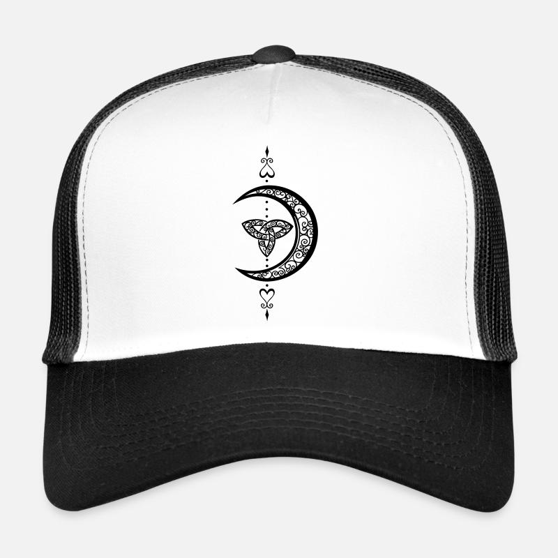 Mond Celtic Trinity Lune - Casquette trucker  - blanc/noir