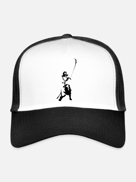 Naginata - Casquette trucker  - blanc/noir - Devant