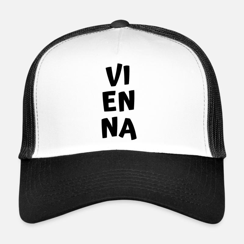 Vienna - Trucker Cap - Weiß/Schwarz