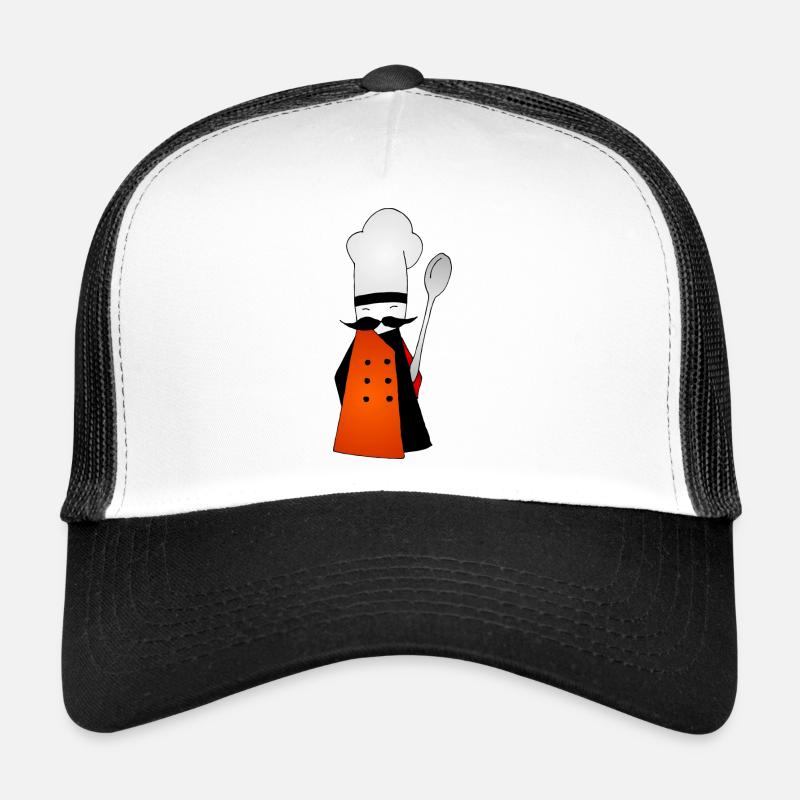 Kochen - Trucker Cap - Weiß/Schwarz