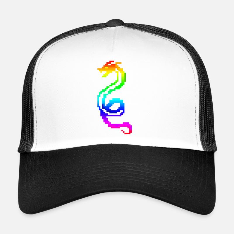 Dragon rétro coloré Casquette trucker 