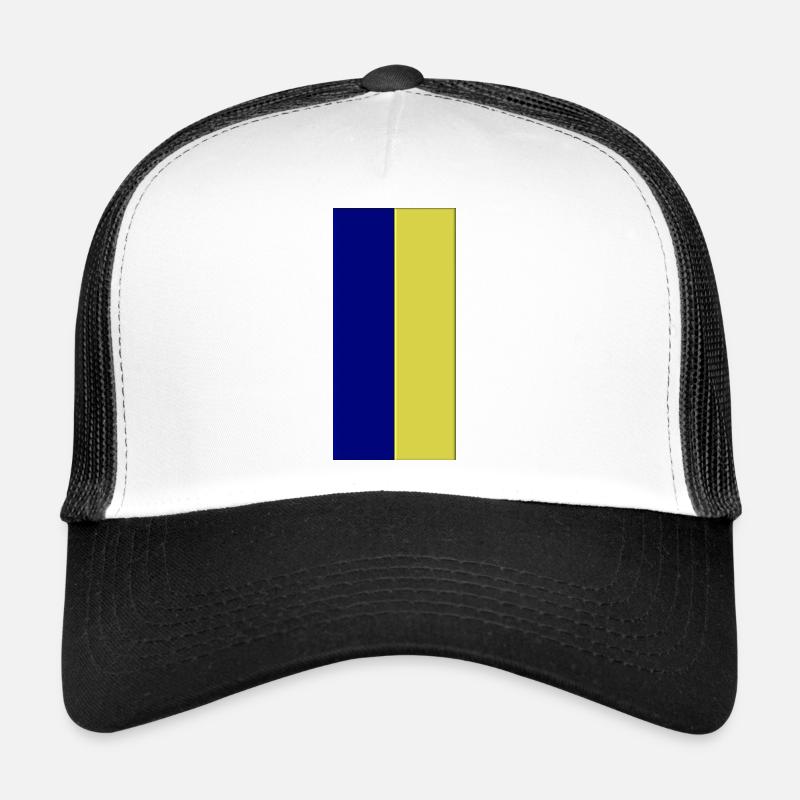 Blue Yellow Colors Trucker Cap