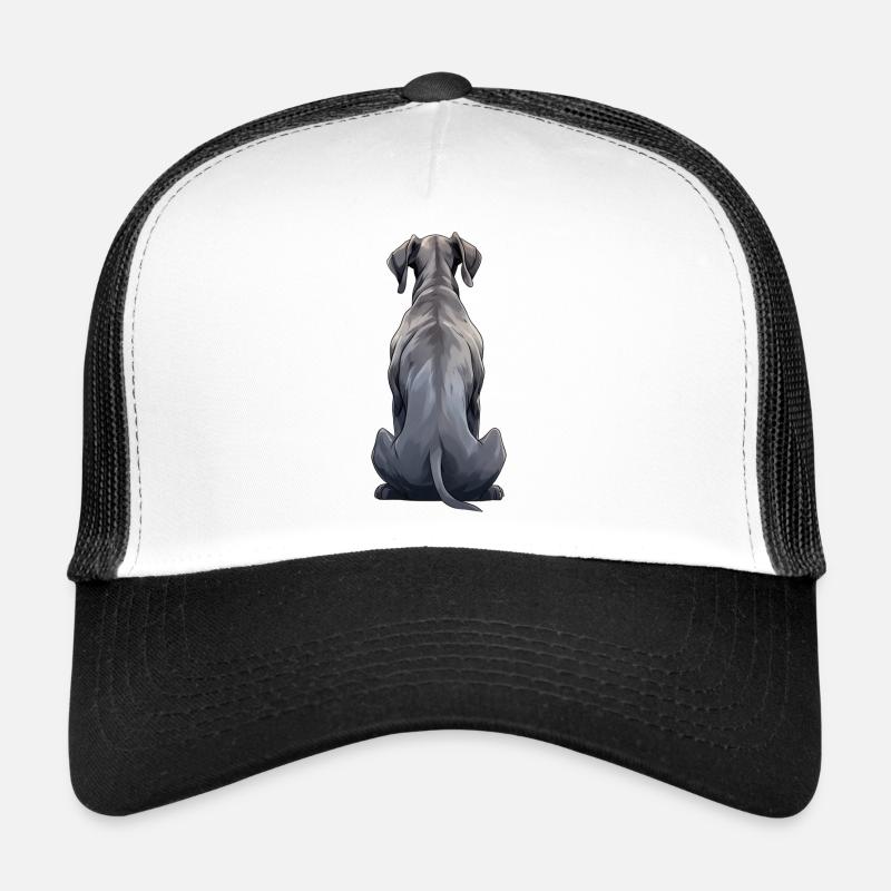 Deutsche Dogge - Trucker Cap - Weiß/Schwarz