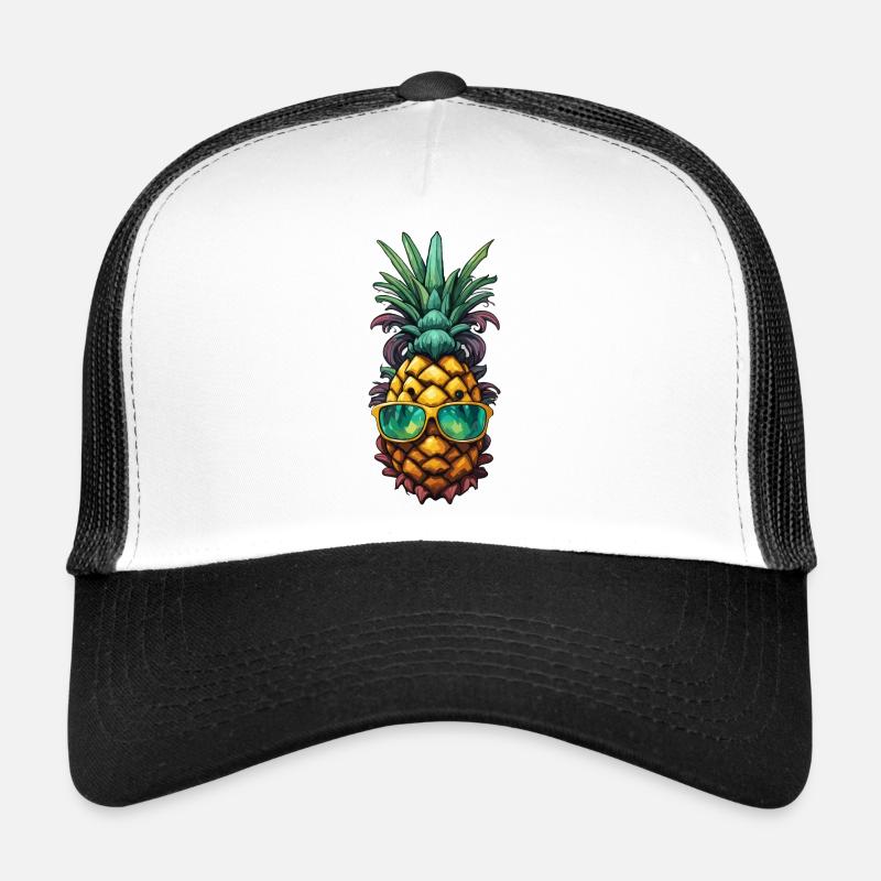 Fruits / Ananas / Exotique / Tropical / Vitamines Casquette trucker 