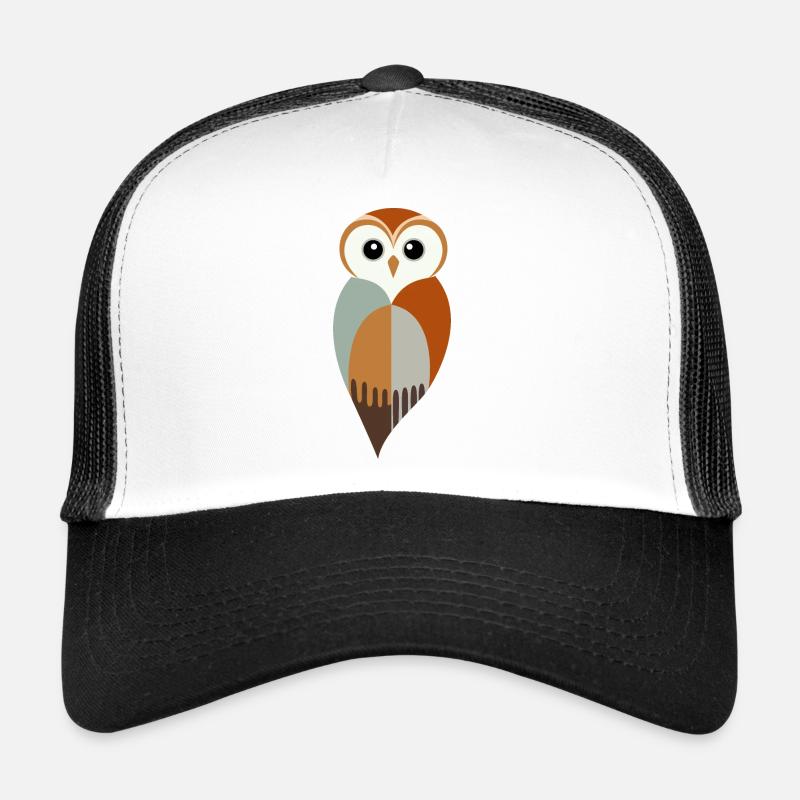 Hibou stylisé Casquette trucker 