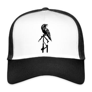 Celtic Ireland Celtic Knot Pattern Tree - Trucker Cap - white/black - Front