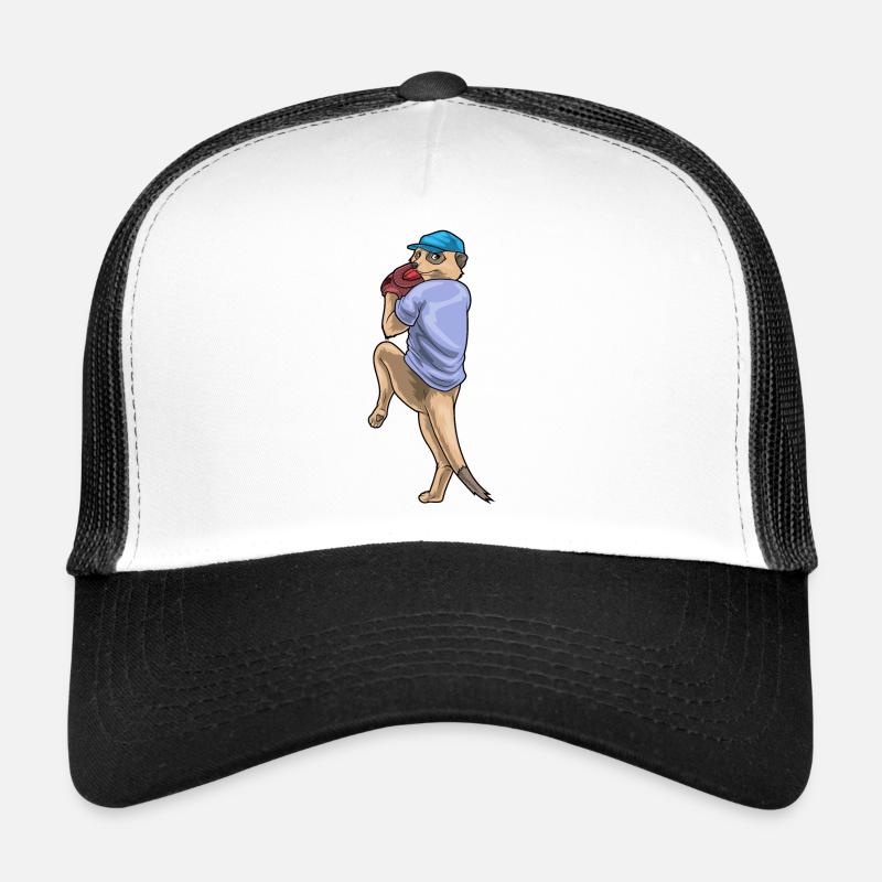 Meerkat Baseball Baseball Glove Trucker Cap
