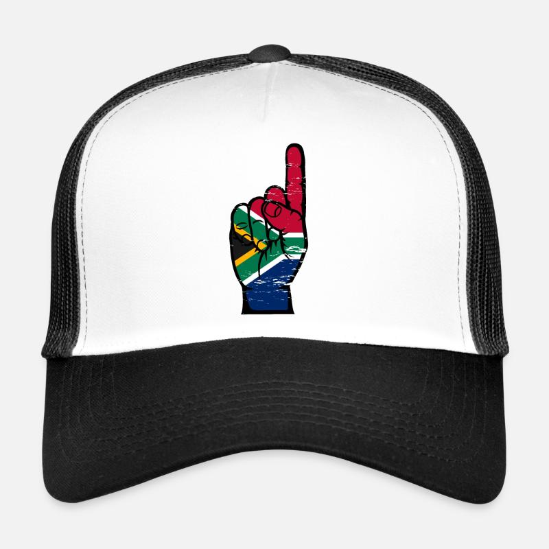 Drapeau de l’Afrique du Sud numéro 1 utilisé Casquette trucker 