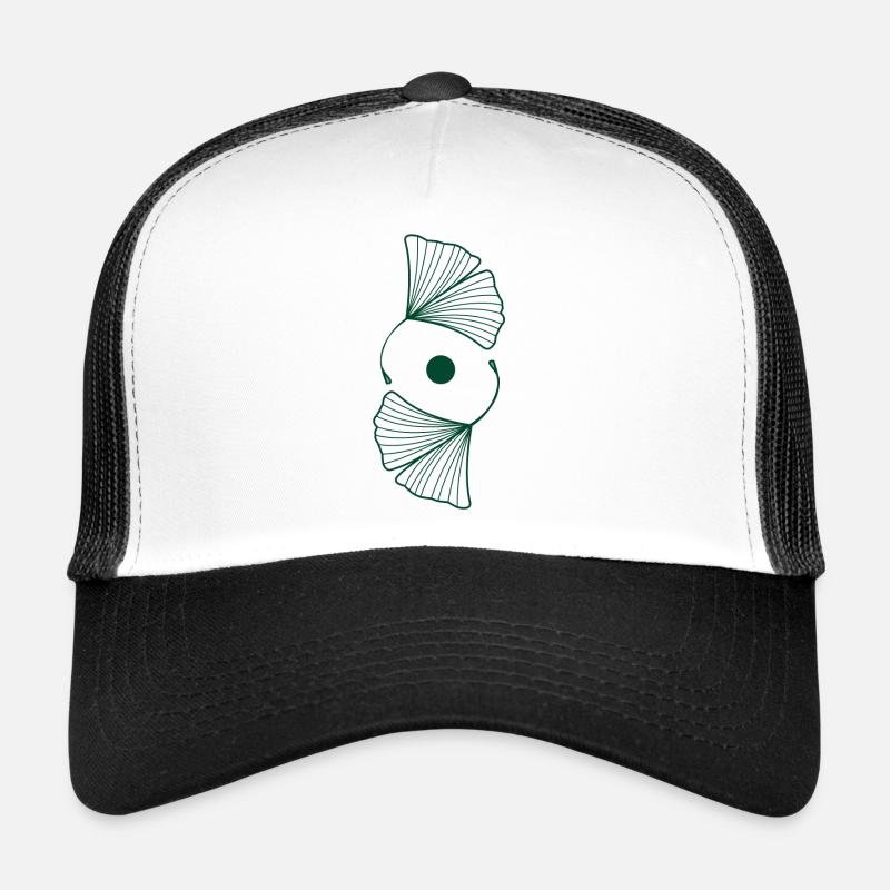 Ginkgo - Trucker Cap - white/black