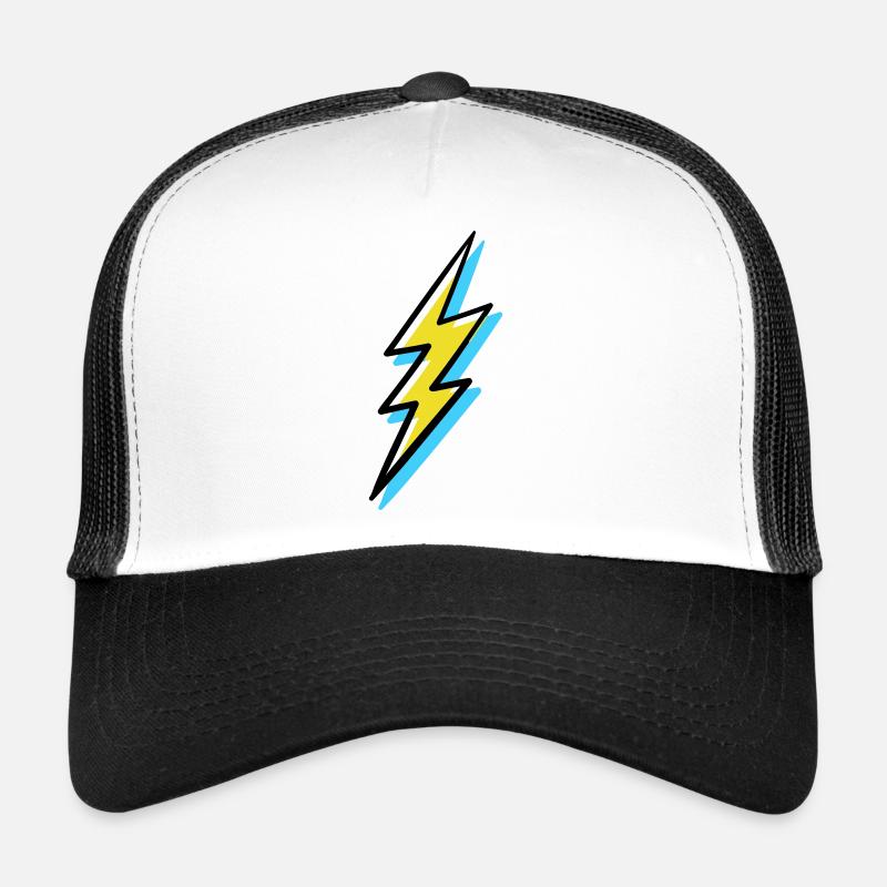 Foudre de style Vanguard - Casquette trucker  - blanc/noir