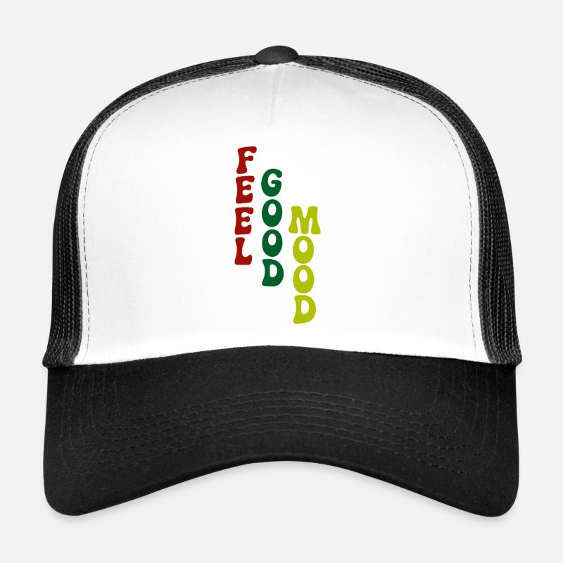 Typographie verticale de bonne humeur Casquette trucker 
