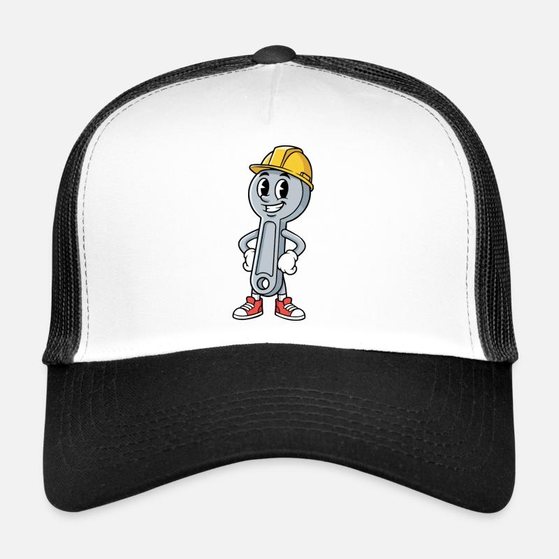 Techniker Cartoon Schraubenschlüssel Humor Mechaniker Trucker Cap