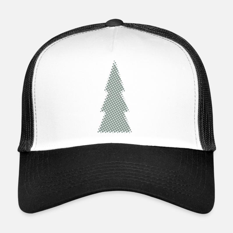 Weihnachtsbaum Pixeldesign tanne Trucker Cap