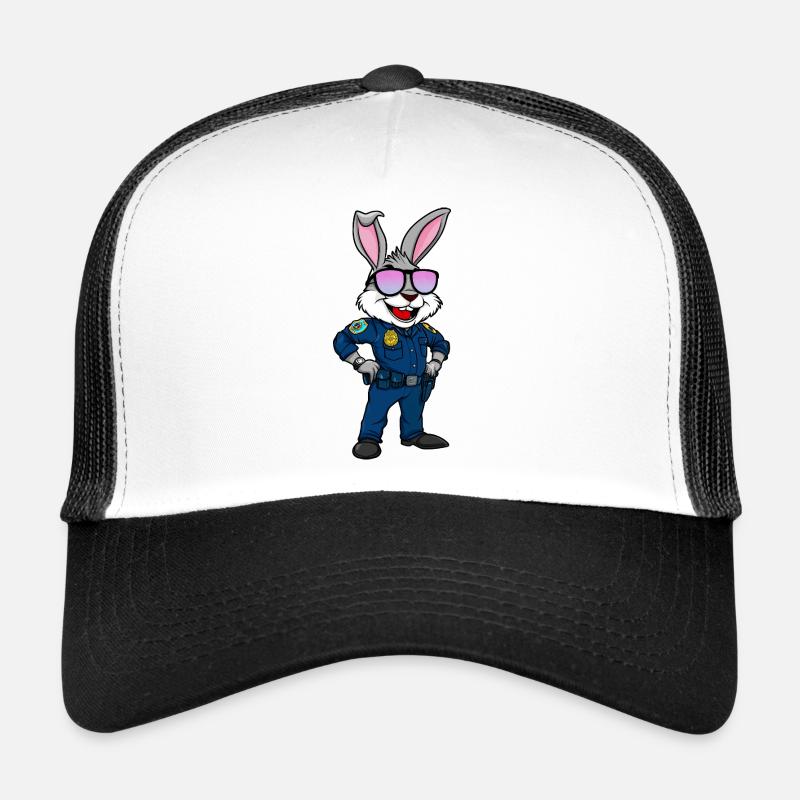 Police Rabbit Trucker Cap