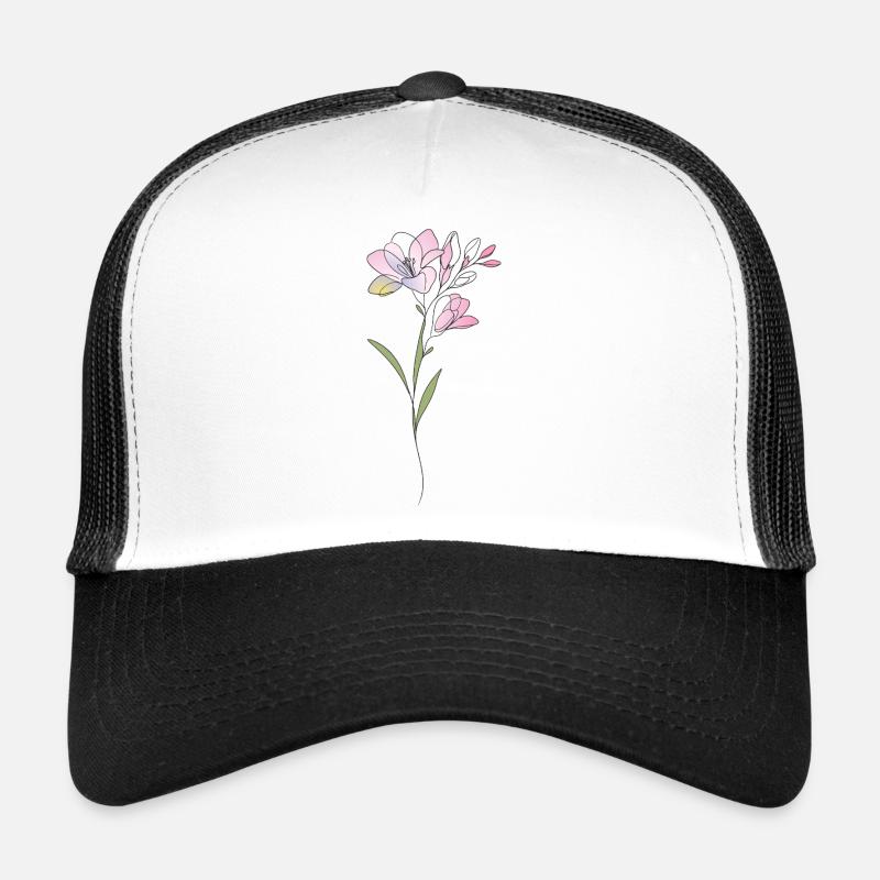 Freesien Blumen Illustration Trucker Cap
