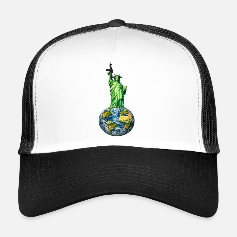 Statue de la Liberté avec carabine M4 Casquette trucker 