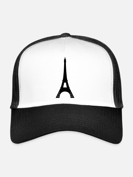 eiffel tower - paris - Trucker Cap - white/black - Front