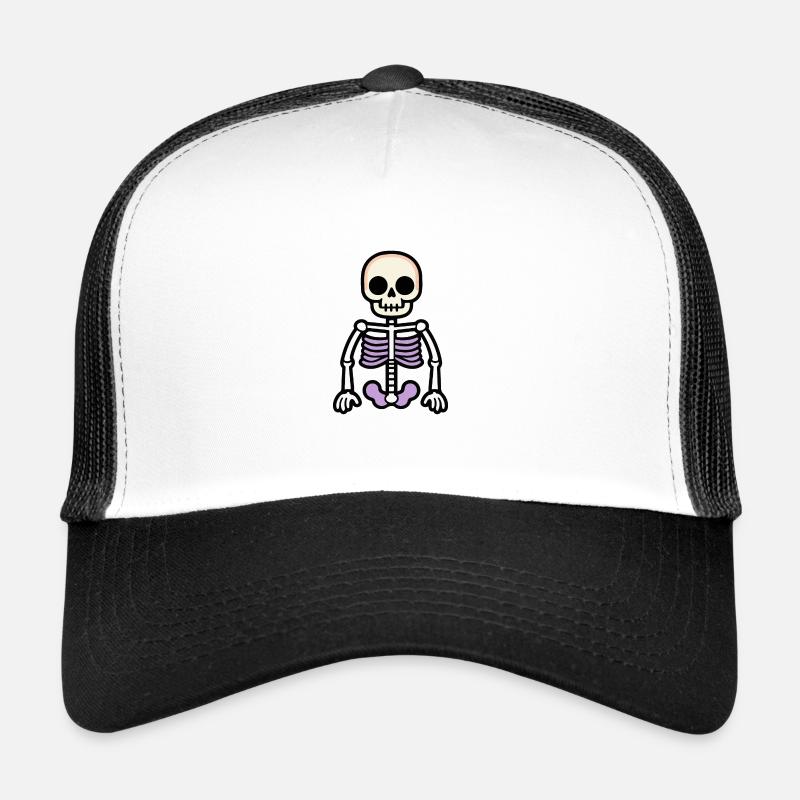 Skeleton Halloween Trucker Cap