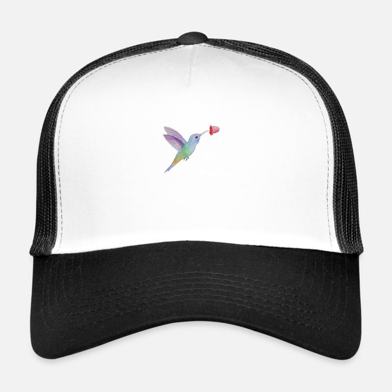 Kolibri - Trucker Cap - Weiß/Schwarz
