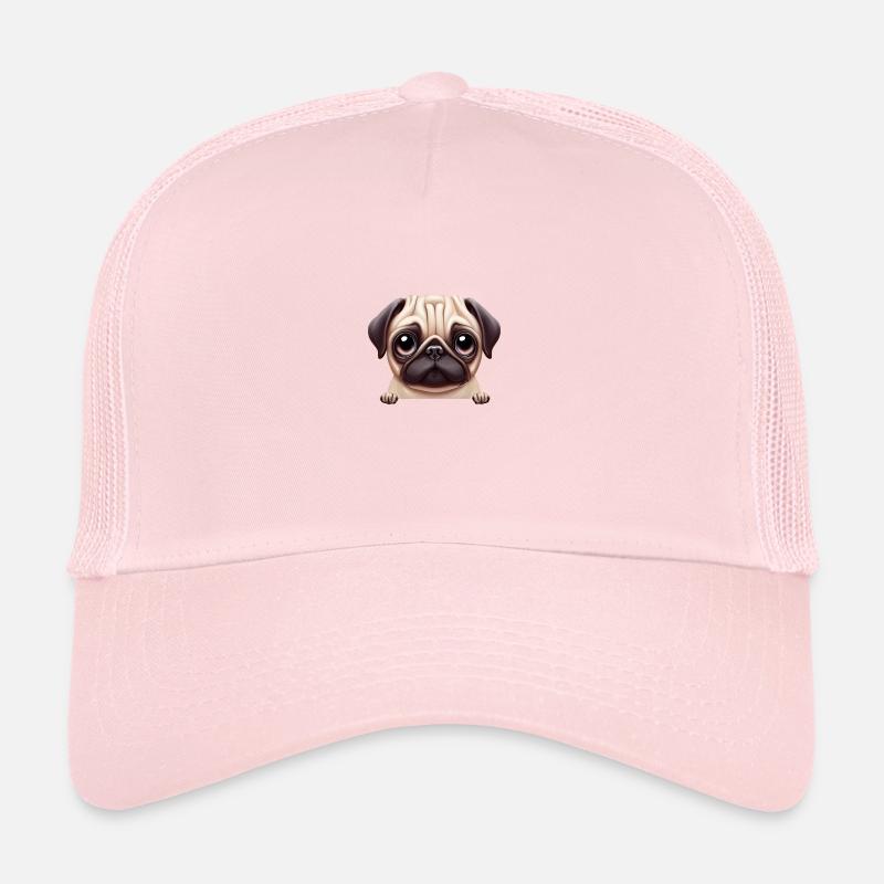 Beau design de carlin Casquette trucker 