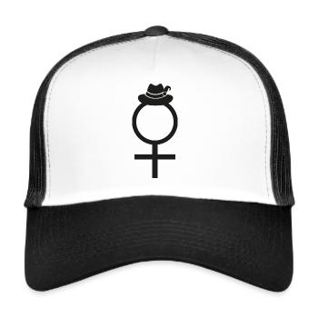 Venus Schützenfest - Trucker Cap - Weiß/Schwarz - Vorne