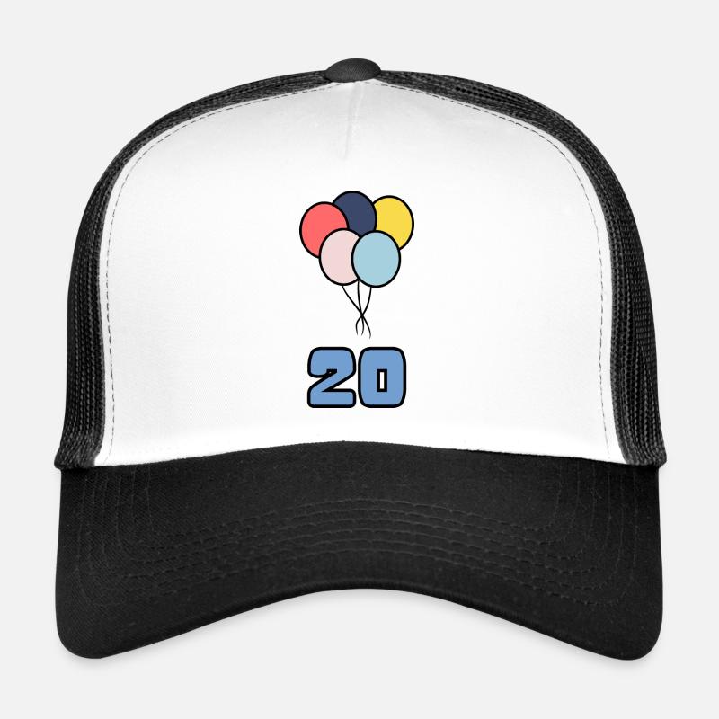 20. 20 ANS. 20e ANNIVERSAIRE. ANNIVERSAIRE 20 ANS. Casquette trucker 