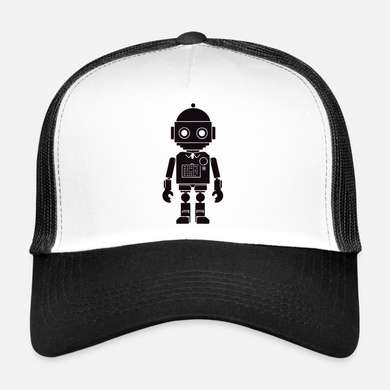 Robot silhouette Trucker Cap