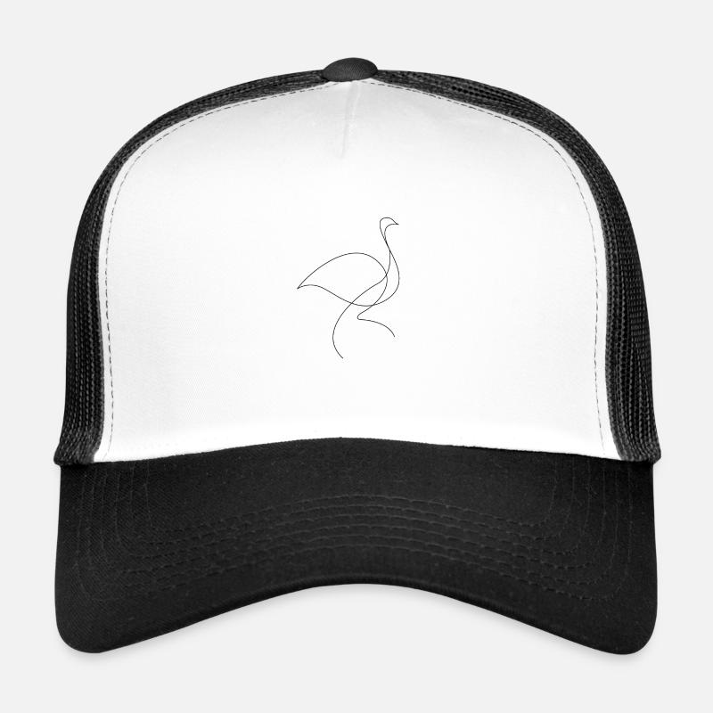 Schwan - Trucker Cap - Weiß/Schwarz