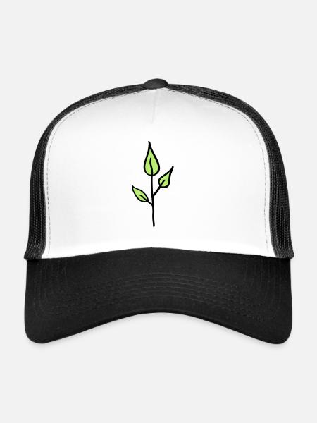 Nature, Seedling, young Plant - Trucker Cap - white/black - Front