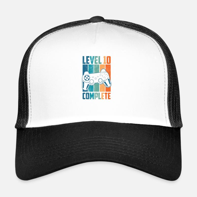10th Birthday Years Level 10 Complete Gift Trucker Cap