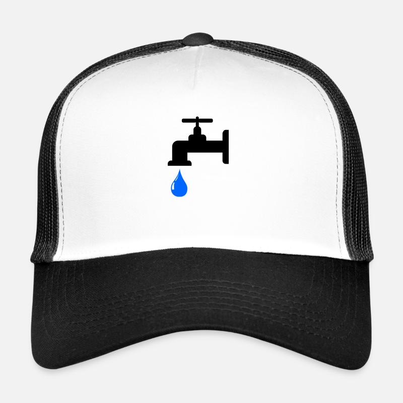 Wasserhahn - Trucker Cap - Weiß/Schwarz