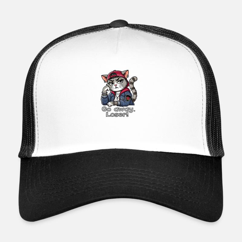 Go away. Loser! - Trucker Cap - white/black
