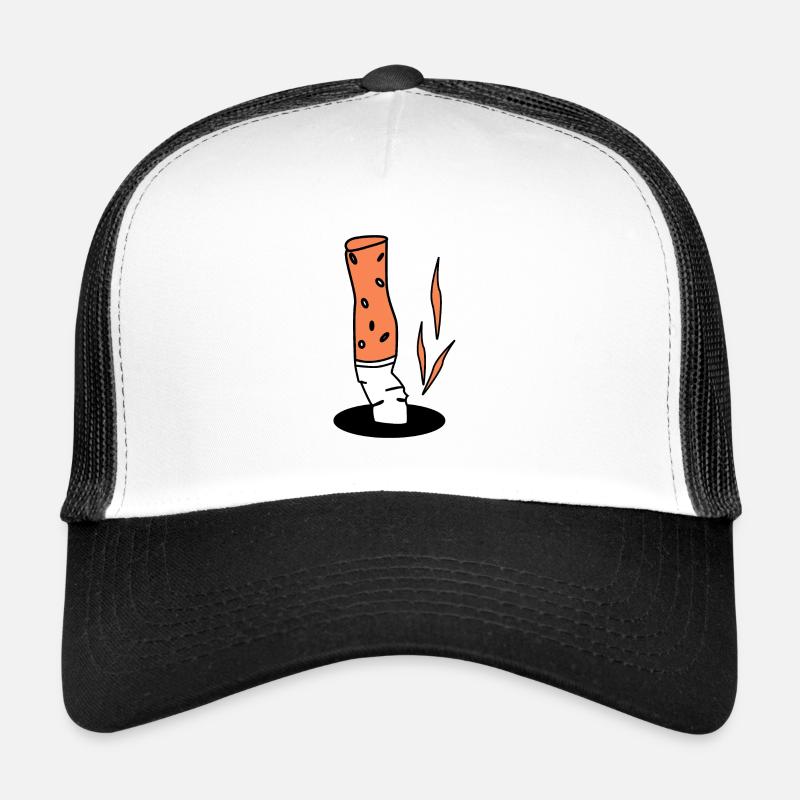 Cigarette cigarette Mégots Casquette trucker 