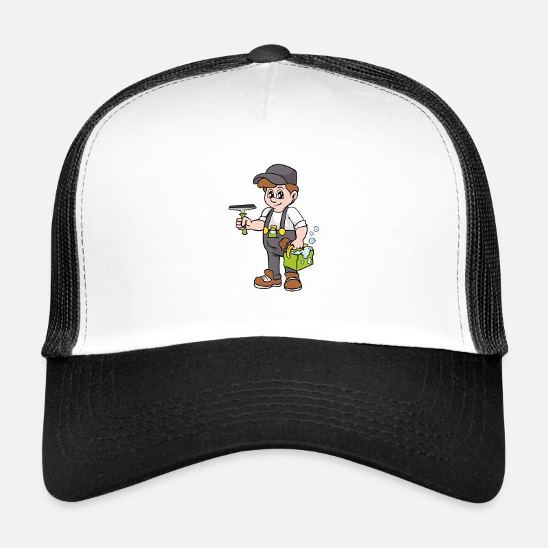 window cleaner - Trucker Cap - white/black