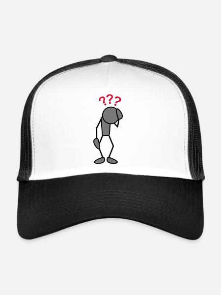 greyman_take_care_3c - Trucker Cap - white/black - Front