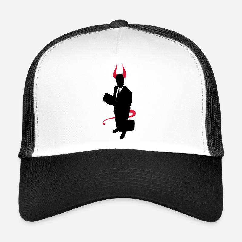 Diable d'affaires - Casquette trucker  - blanc/noir