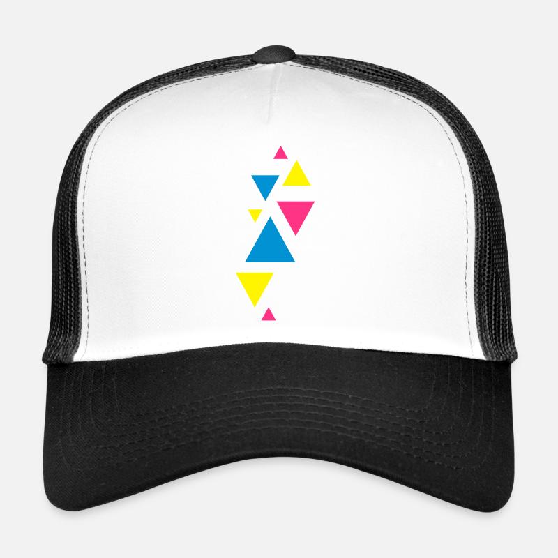three eckedesign forms hipster - Trucker Cap - white/black