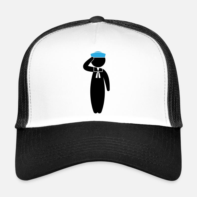 A sailor saluting Trucker Cap