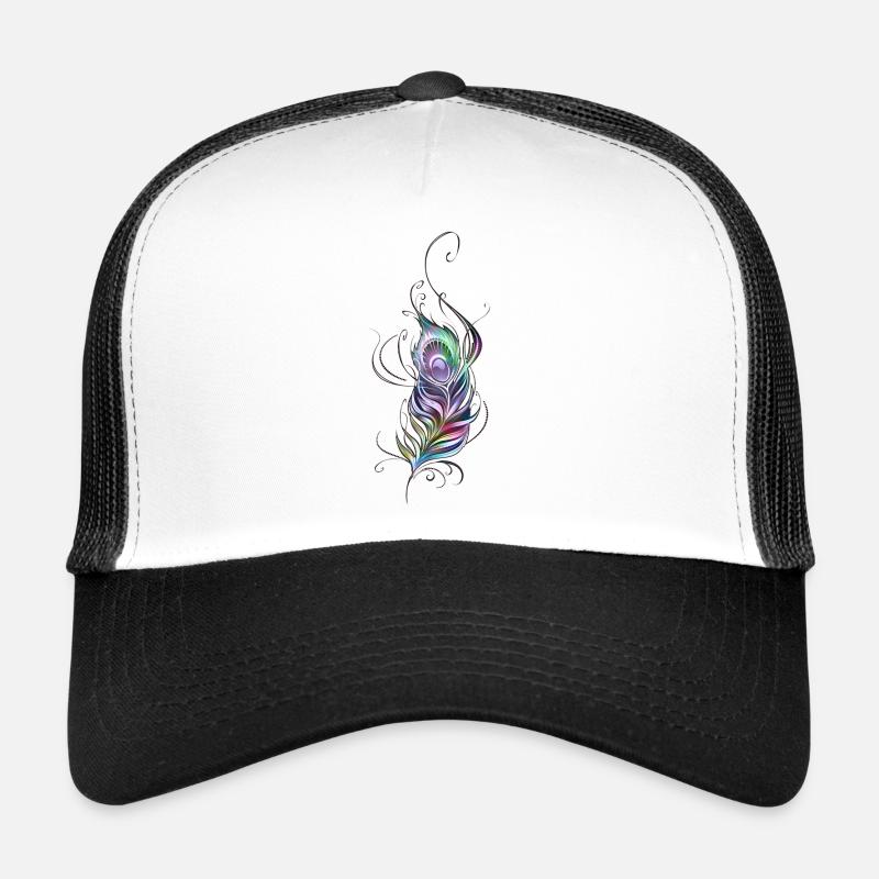 Feder - Trucker Cap - Weiß/Schwarz