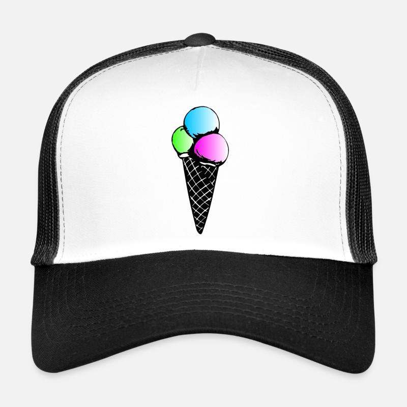 Eiscreme - Trucker Cap - Weiß/Schwarz