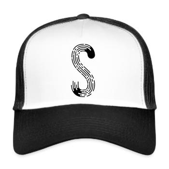 serpent rayer - Casquette trucker  - blanc/noir - Devant