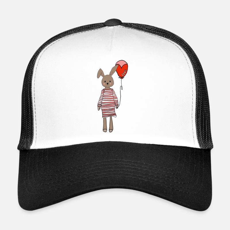 Osterfest Hase - Trucker Cap - Weiß/Schwarz