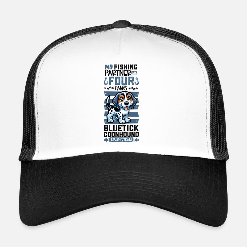 Pêche et Bluetick Coonhound Casquette trucker 