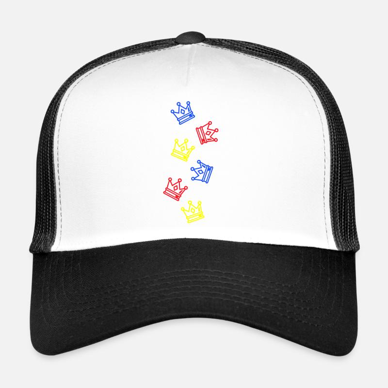 Couronne colorée Casquette trucker 