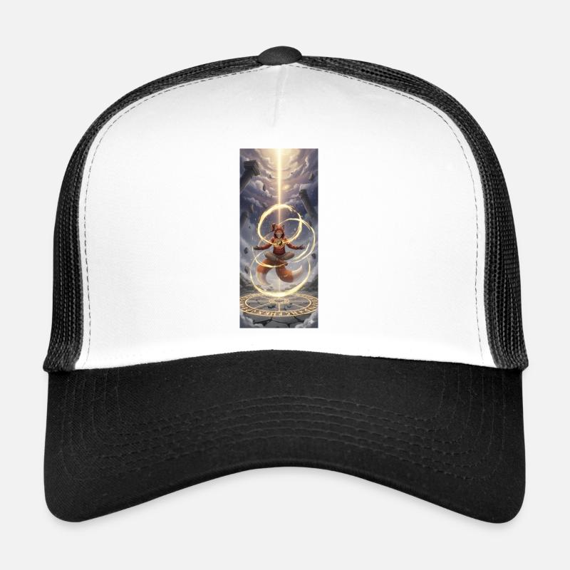 Leuchtender Runenfuchs - Trucker Cap - Weiß/Schwarz
